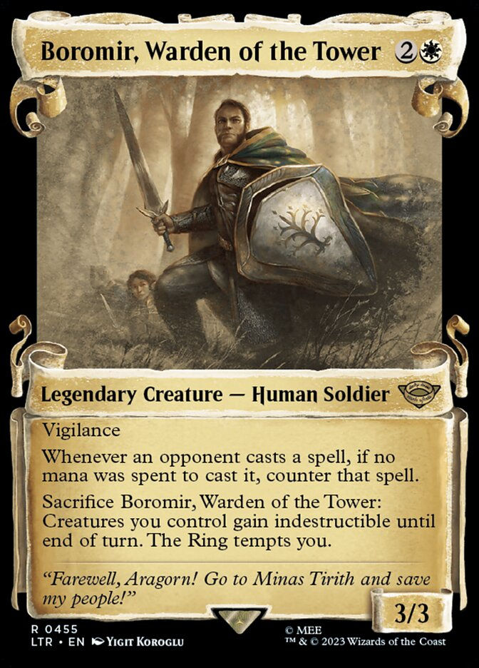Boromir, Warden of the Tower (LTR) (455) / Showcase