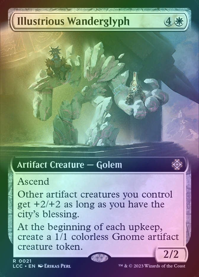 Illustrious Wanderglyph (LCC) (21) / Extended Art / Foil