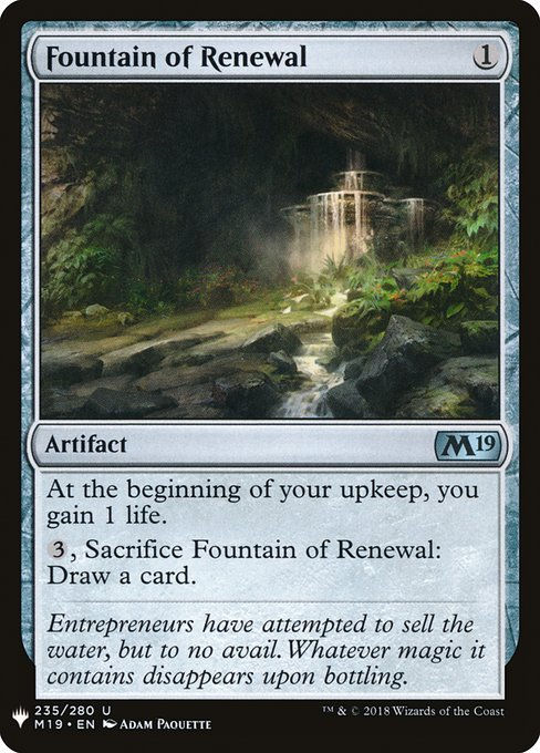 Fountain of Renewal (PLST) (M19-235)