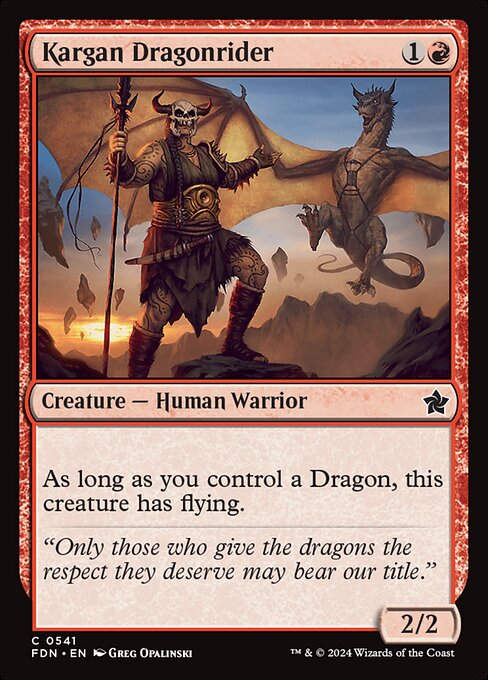 Kargan Dragonrider (FDN) (541) (Beginner)