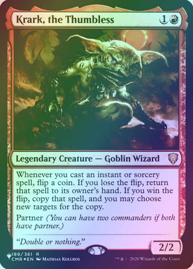 Krark, the Thumbless (PLST) (CMR-189) / Foil