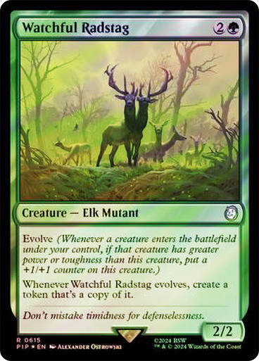Watchful Radstag (pip) (615) / Surge Foil