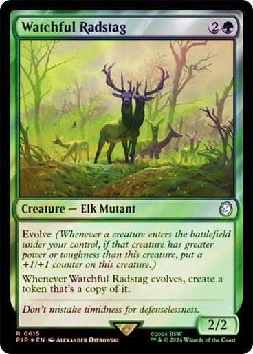 Watchful Radstag (pip) (615) / Surge Foil