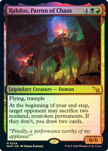 Rakdos, Patron of Chaos (mkm) (224) / Foil