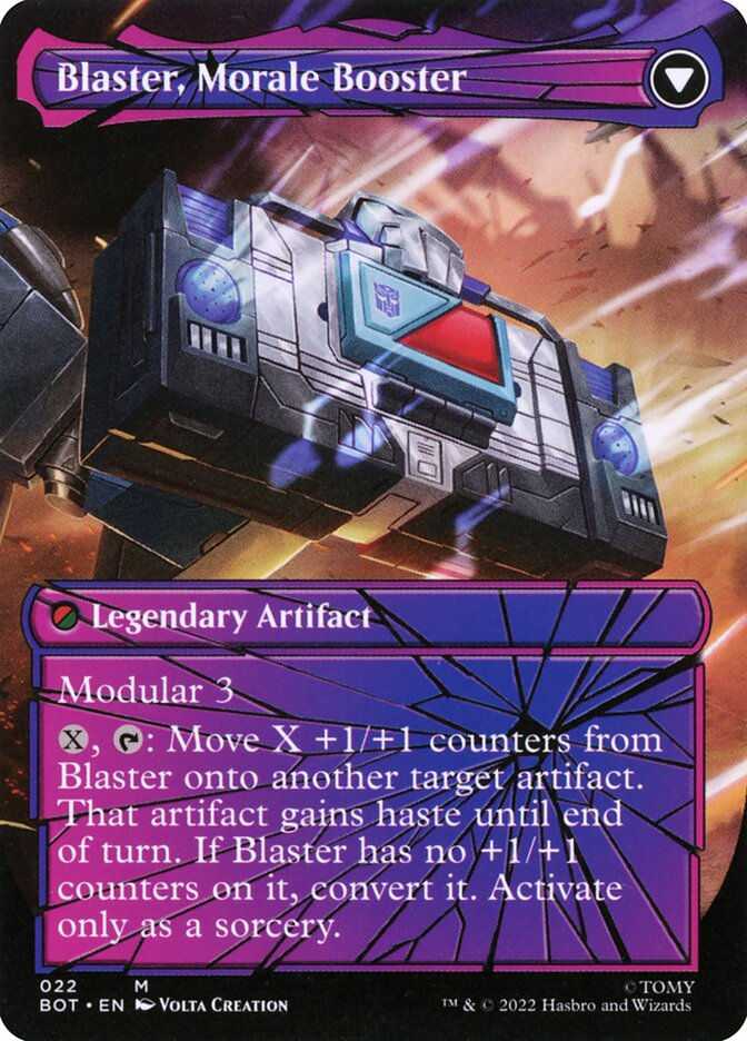 Blaster, Combat DJ // Blaster, Morale Booster (BOT) (22) — cara 2 de 2