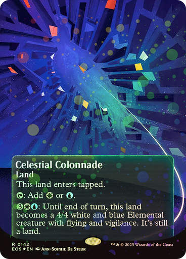 Celestial Colonnade (EOS) (142) / Borderless Galaxy Foil