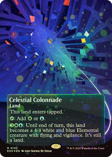 Celestial Colonnade (EOS) (142) / Borderless Galaxy Foil