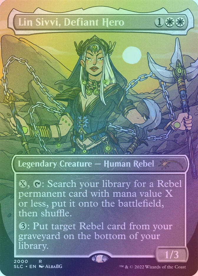 Lin Sivvi, Defiant Hero (SLC) (2000) / Borderless / Foil