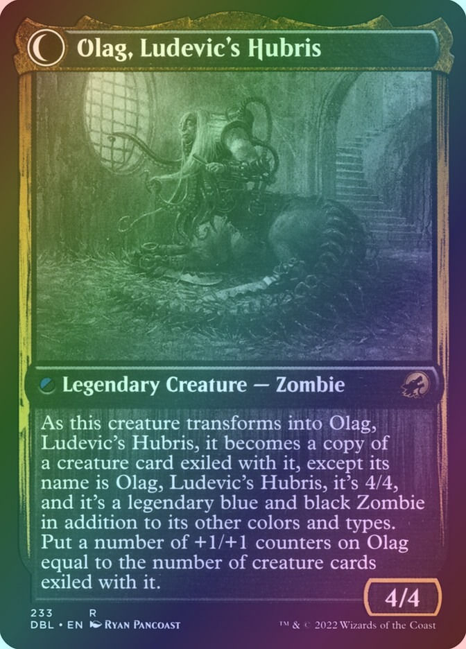 Ludevic, Necrogenius // Olag, Ludevic's Hubris (DBL) (233) / Foil — cara 2 de 2