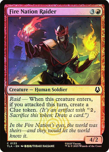 Fire Nation Raider (TLA) (135) / Foil
