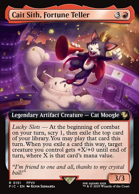 Cait Sith, Fortune Teller (FIC) (151) / Extended Art