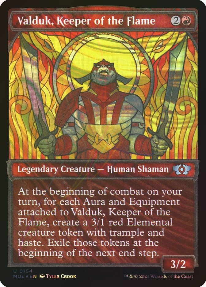 Valduk, Keeper of the Flame (MUL) (154) / Showcase / Halo Foil