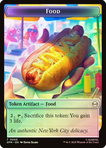Food Token 005 // Spider Token 003 (TSPM) / Foil — cara 1 de 2
