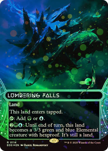Lumbering Falls (EOS) (114) / Borderless Galaxy Foil