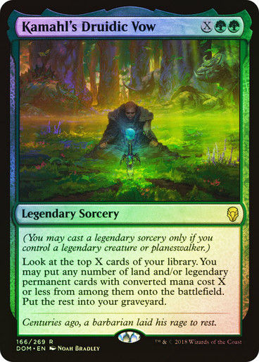 Kamahl's Druidic Vow (DOM) (166) / Foil