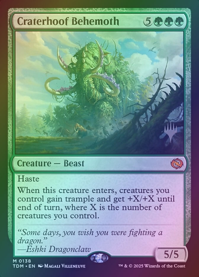 Craterhoof Behemoth (PTDM) (138p) / Foil