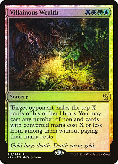 Villainous Wealth (KTK) / Prerelease Foil