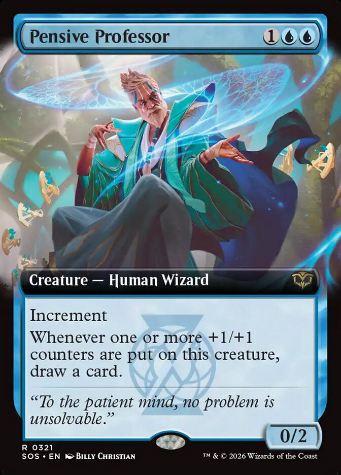 Pensive Professor (SOS) (321) / Extended Art