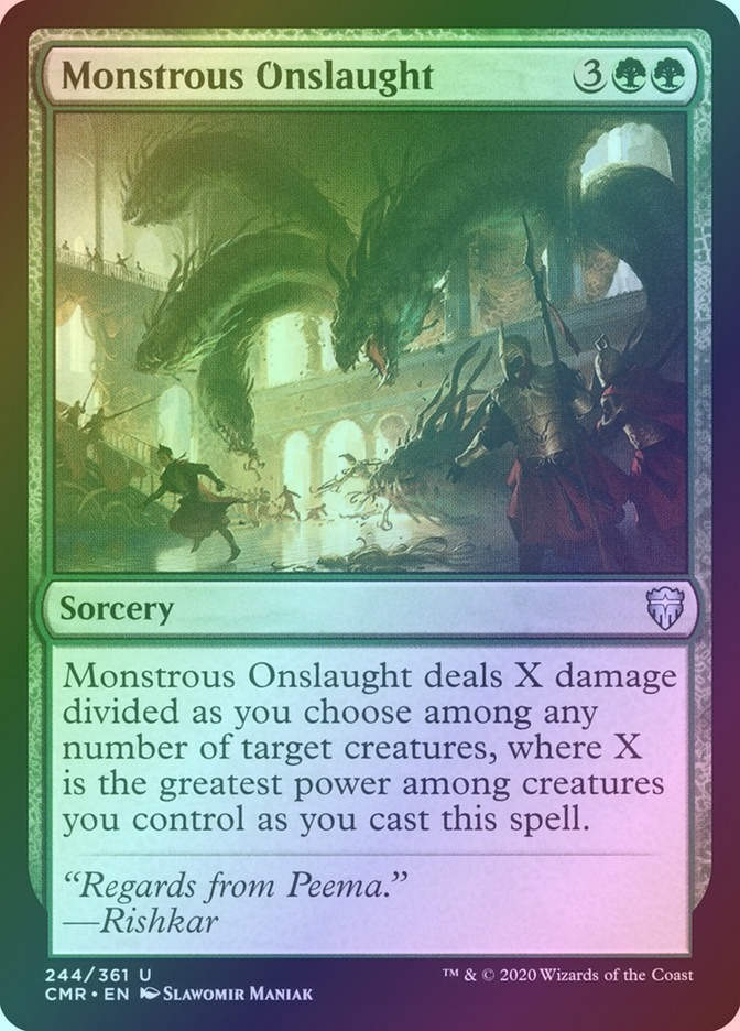 Monstrous Onslaught (CMR) (244) / Foil