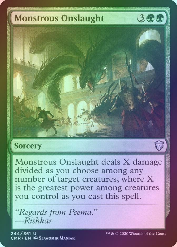 Monstrous Onslaught (CMR) (244) / Foil