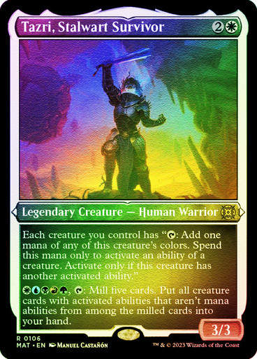 Tazri, Stalwart Survivor (MAT) / Foil Etched