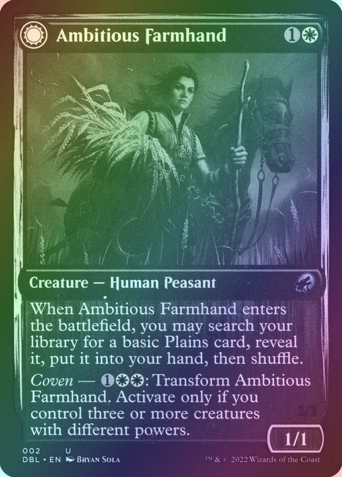 Ambitious Farmhand // Seasoned Cathar (DBL) (2) / Foil
