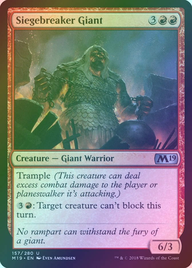 Siegebreaker Giant (M19) (157) / Foil