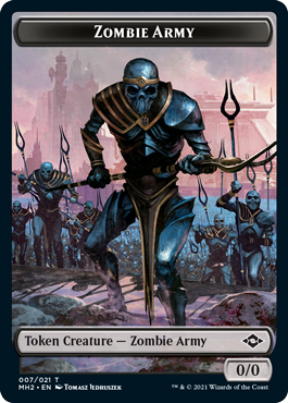 Token (Squirrel // Zombie Army) (MH2) / Foil — cara 2 de 2