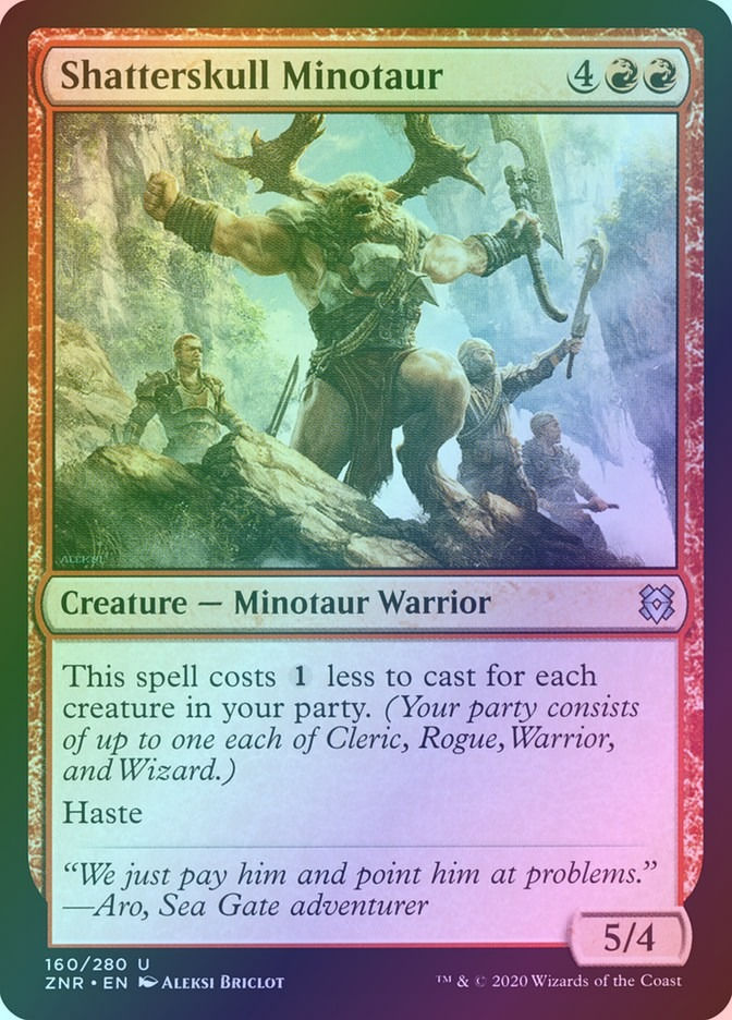 Shatterskull Minotaur (ZNR) (160) / Foil