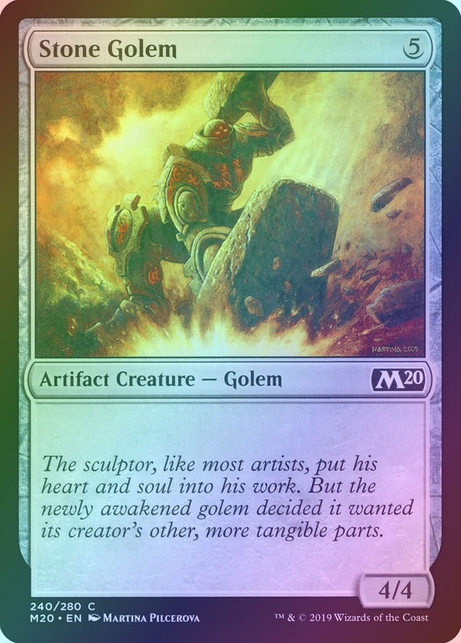 Stone Golem (M20) (240) / Foil