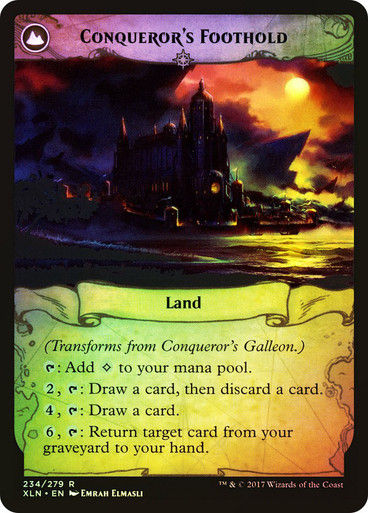 Conqueror's Galleon // Conqueror's Foothold (XLN) (234) / Foil — cara 2 de 2
