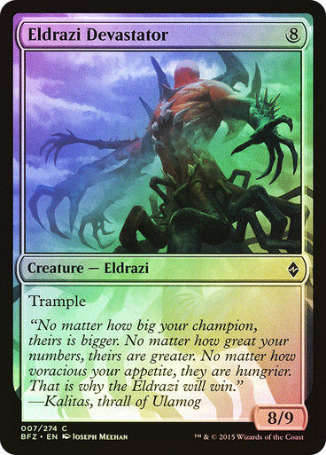 Eldrazi Devastator (BFZ) (7) / Foil