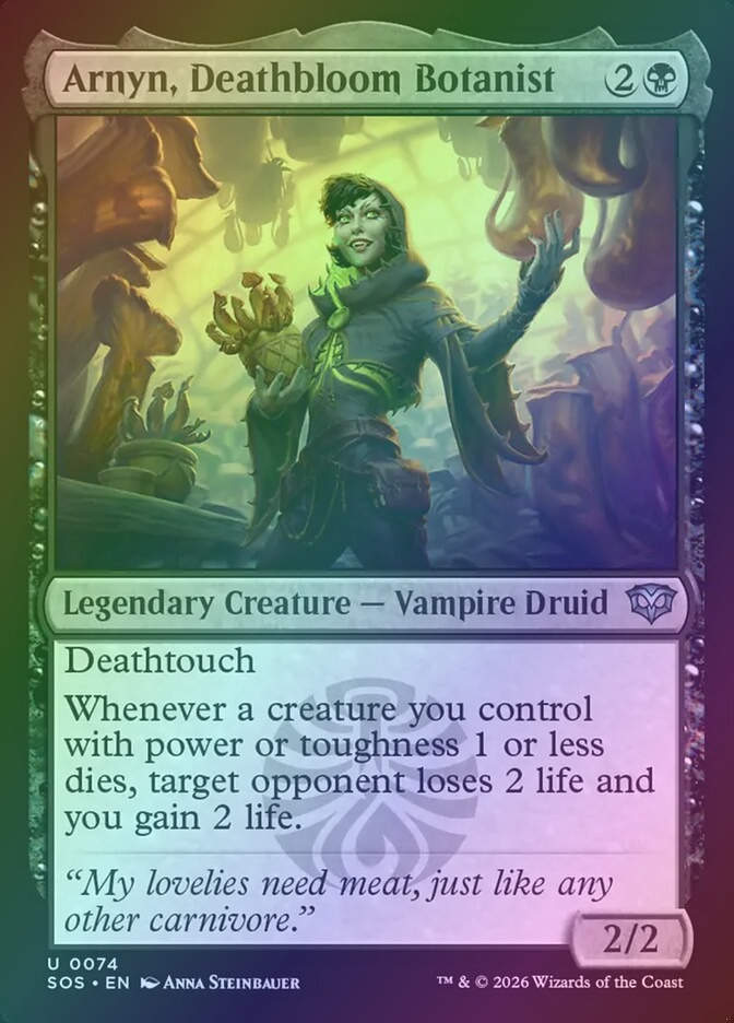 Arnyn, Deathbloom Botanist (SOS) (74) / Foil