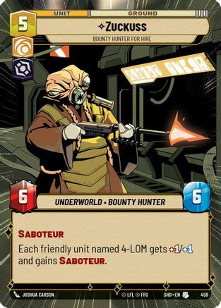 Zuckuss - Bounty Hunter for Hire (Hyperspace) (SHD_#459)