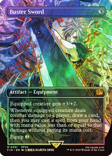Buster Sword (FIN) (351) / Borderless / Foil