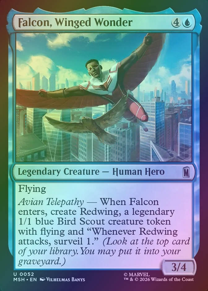Falcon, Winged Wonder (MSH) (52) / Foil