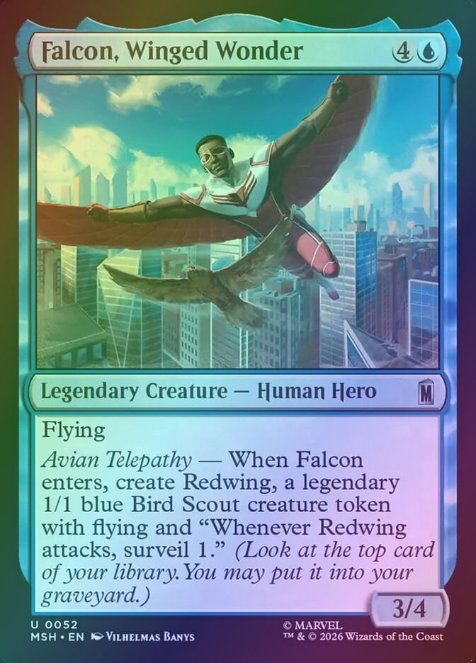 Falcon, Winged Wonder (MSH) (52) / Foil