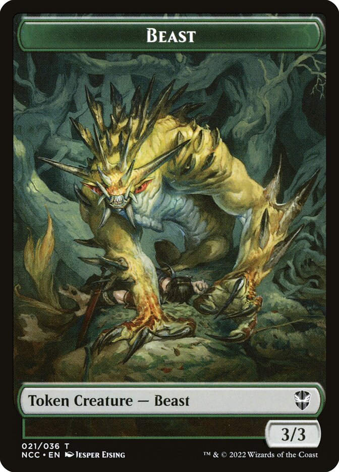 Beast // Saproling (TNCC) (21 // 28)