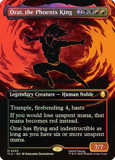 Ozai, the Phoenix King (TLA) (335) / Borderless / Foil