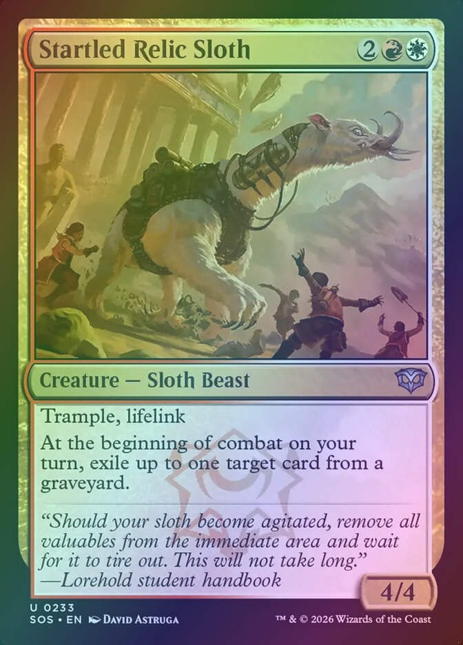 Startled Relic Sloth (SOS) (233) / Foil
