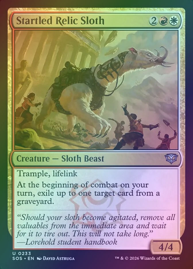 Startled Relic Sloth (SOS) (233) / Foil