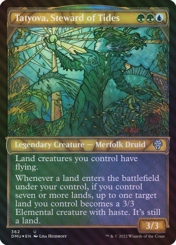 Tatyova, Steward of Tides (DMU) (362) / Showcase / Textured Foil