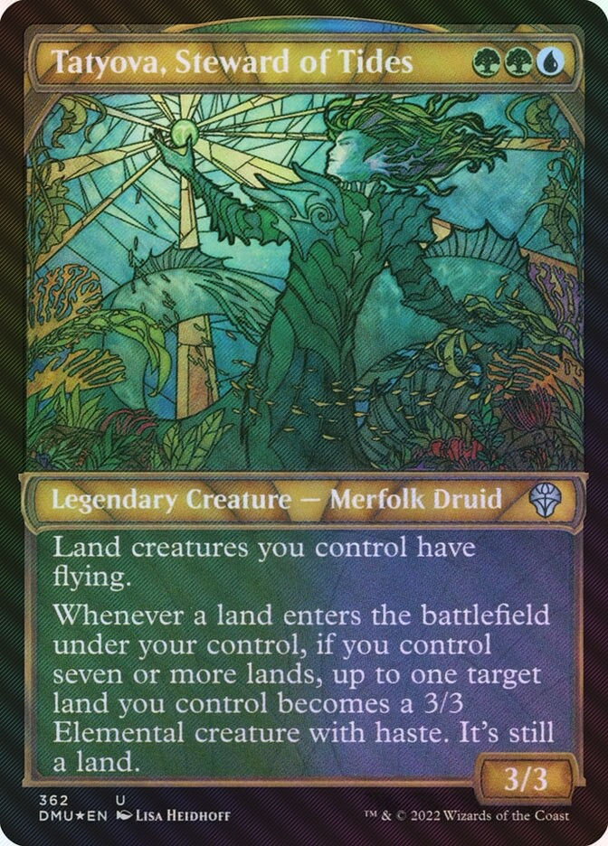 Tatyova, Steward of Tides (DMU) (362) / Showcase / Textured Foil