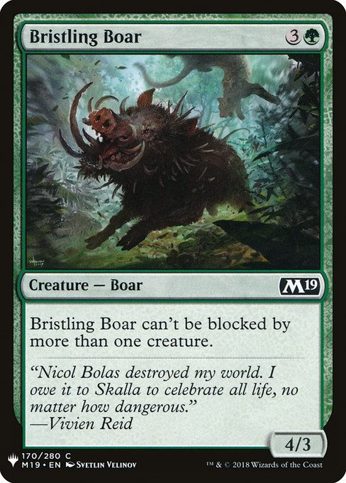 Bristling Boar (PLST) (M19-170)