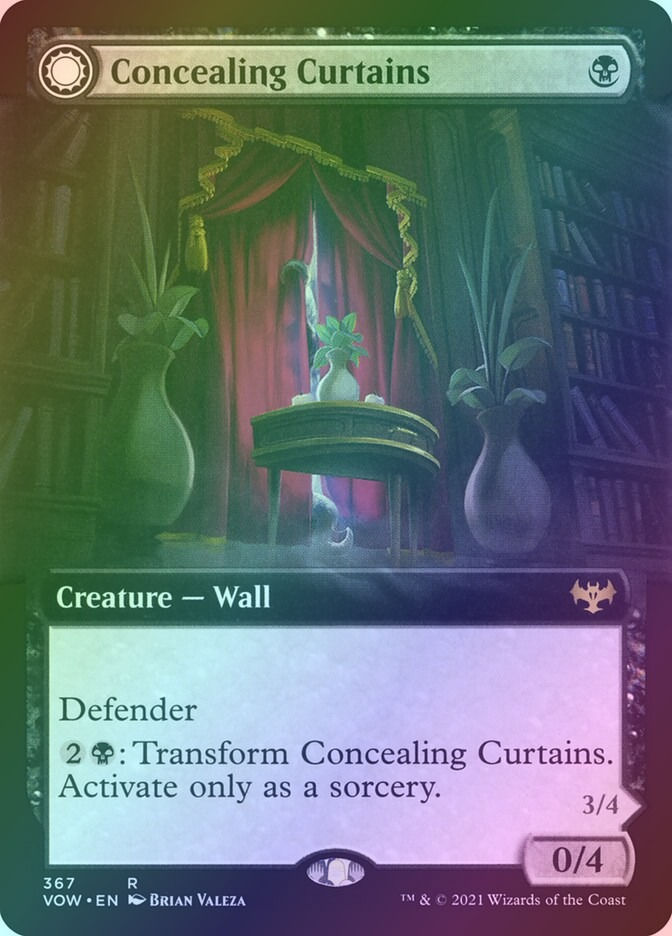 Concealing Curtains // Revealing Eye (VOW) (367) / Extended Art / Foil — cara 1 de 2