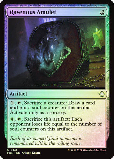 Ravenous Amulet (FDN) (131) / Foil