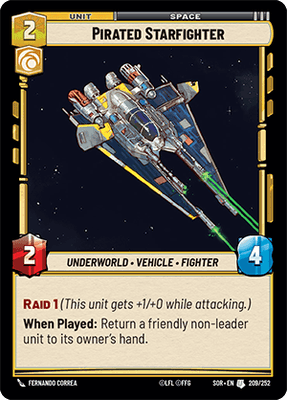 Pirated Starfighter (SOR_#209/252)