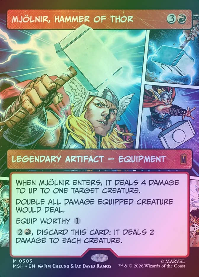 Mjölnir, Hammer of Thor (MSH) (303) / Showcase / Foil