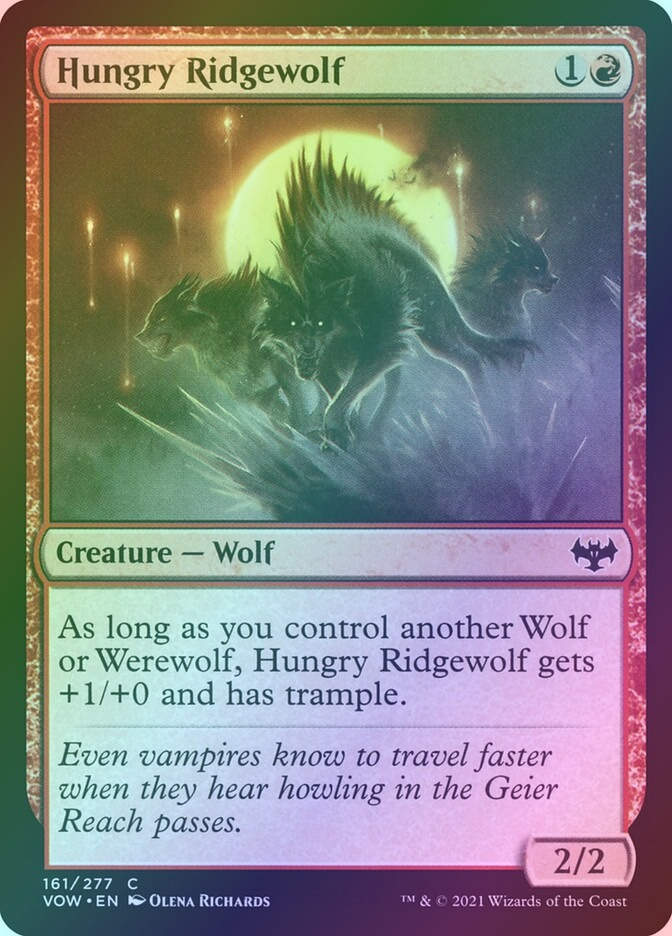 Hungry Ridgewolf (VOW) (161) / Foil