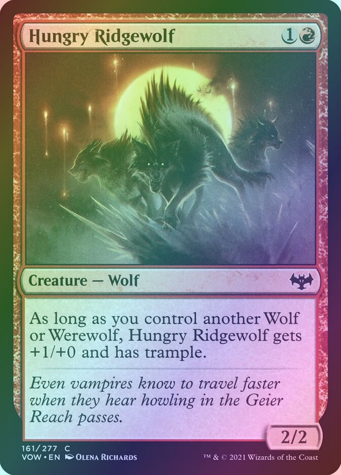 Hungry Ridgewolf (VOW) (161) / Foil